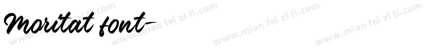 Moritat font字体转换